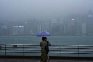 Hong Kong issues red rainstorm warning as morning and whole-day classes suspended