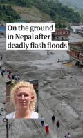 On the ground in Nepal after deadly flash floods – video