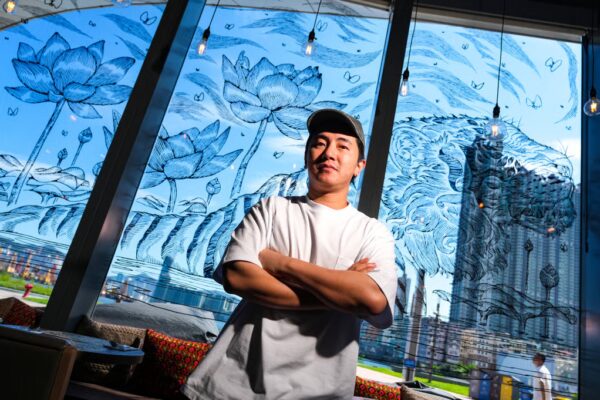 Restaurateur Ken Chu says he has recorded a 20 per cent boost in business at one of his restaurants at Kai Tak Sports Park over the past month. Photo: Karma Lo