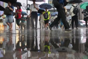 Relief after 9 blistering days as Hong Kong issues amber rainstorm warning