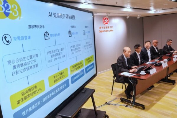 Hong Kong to expand AI use on 1823 platform to vet public inquiries by end of year
