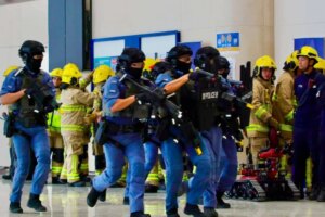 Hong Kong stages first counterterrorism drill at redeveloped Huanggang crossing