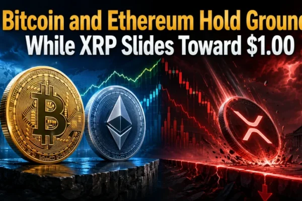 Bitcoin and Ethereum Hold Ground While XRP Slides Toward $1.00