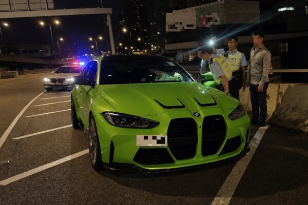 Hong Kong police deploy drones in an operation codenamed "Fastshield" to target dangerous driving in the Kwun Tong Bypass. Photo: Police.