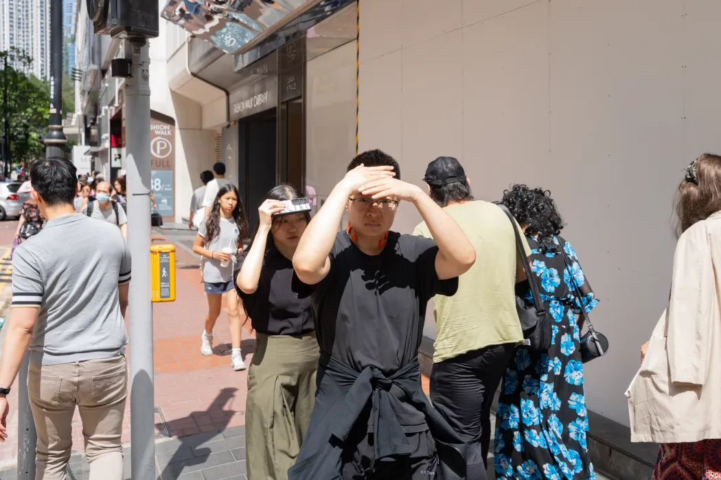 A heatwave in Hong Kong in late May 2026. Photo: Kyle Lam/HKFP.