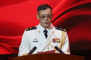 Rear Admiral Lai Ruxin vowed the garrison would safeguard the special administrative region’s journey ahead with “staunch responsibility”. Photo: Edmond So