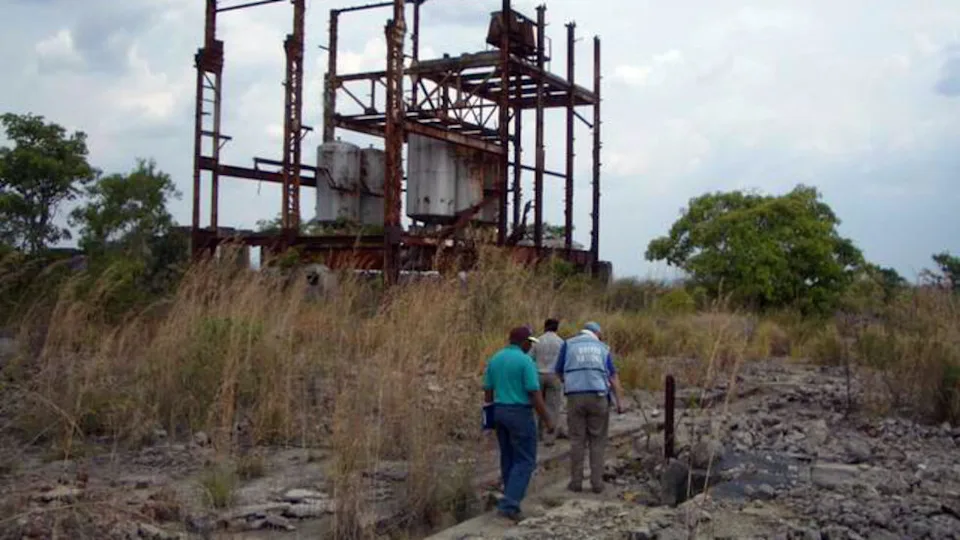 Infrastructure at the Shinkolobwe uranium mine, near the city of Likasi in the Democratic Republic of the Congo.
