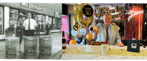 LOCAL McDONALD'S FRANCHISEE CELEBRATES 50 YEARS WITH McDONALD'S UK