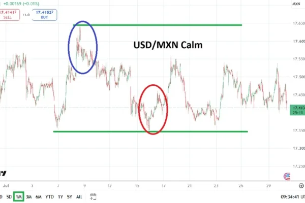 USD/MXN Forex Forecast 30/07: August 2026 Monthly