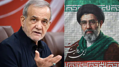 Iran Supreme Leader Mojtaba Khamenei meets Pezeshkian, discusses war, economy and military affairs (File photos)