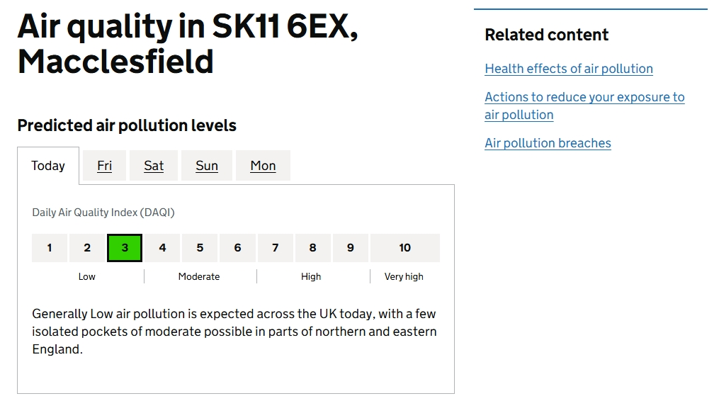 UK launches new local air pollution alert service – AirQualityNews