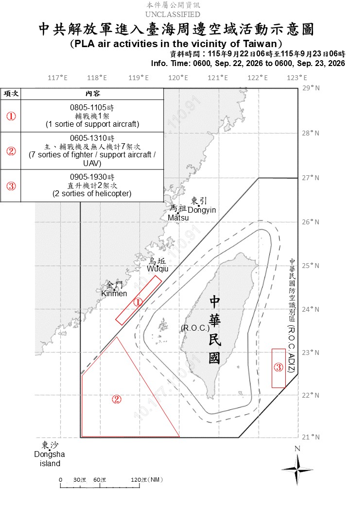 Taiwan tracks 10 Chinese military aircraft and 12 ships | Taiwan News