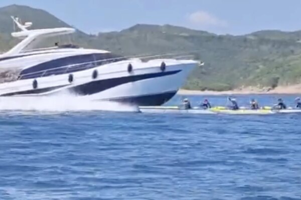 Hong Kong authorities investigate yacht that allegedly charged at boat with 6 rowers