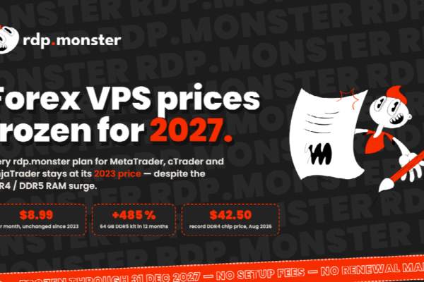 rdp.monster Freezes Forex VPS Prices for All of 2027 as DDR4 and DDR5 Memory Costs Hit Trading Infrastructure