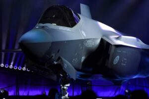Unveiling of the new F-35 during a rollout ceremony of F-35 fighter jets at the Lockheed Martin Aeronautics facility in Fort Worth, Texas, US December 16, 2025. (Reuters/File)
