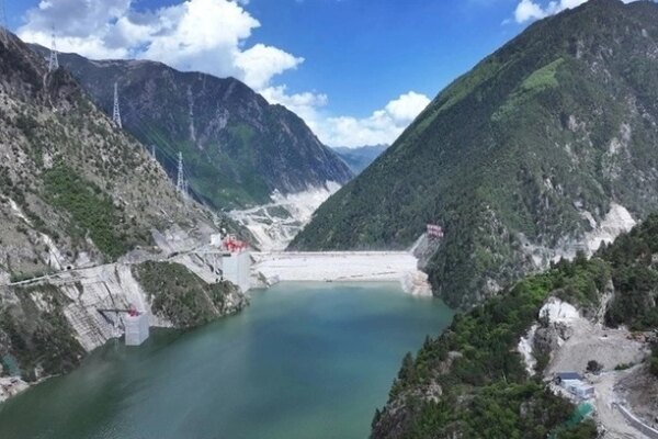 The Shuangjiangkou hydropower dam in Sichuan province. Photo courtesy of PowerChina