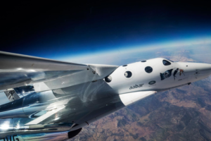 Virgin Galactic SpaceShipTwo suborbital spaceplane in flight. Photo courtesy of Virgin Galactic