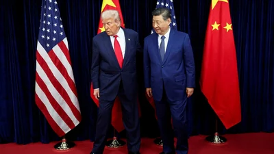 File photo: US President Donald Trump with Chinese President Xi Jinping (Reuters)