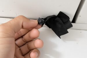Police found three hidden pinhole cameras in three changing rooms. Photo: Handout