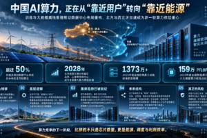 China's AI data centers are shifting toward the northern and northwestern regions.