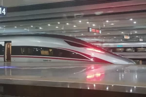 High speed train at Guangzhounan Railway Station