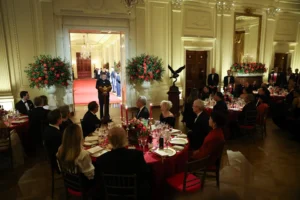 SEPTEMBER 24: Chinese President Xi Jinping speaks during a state dinner hosted by U.S. President Donald Trump in the East Room of the White House on September 24, 2026 in Washington, DC. Trump is hosting Xi for a three-day state visit to Washington, DC, where the two leaders were expected to discuss trade