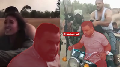 Saher Nidal Saqr was identified as the man who abducted two Israeli hostages and took them to Gaza on a motorcycle. (Screengrab/X via @IDF)